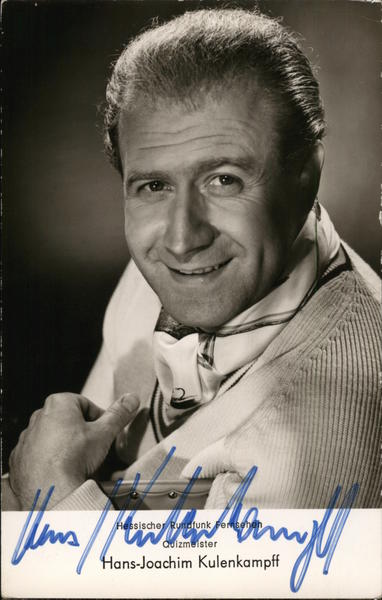 Hans-Joachim Kulenkampff, Hand Signed Actors