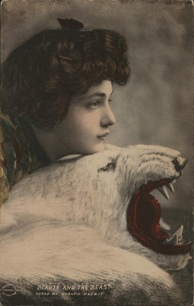Beauty and the Beast, Posed by Evelyn Nesbit Actresses