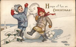 Heaps of Fun on Christmas! Postcard