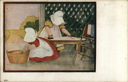 Ironing Day. Postcard