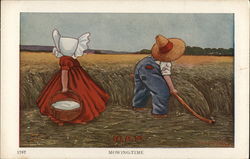 Mowing Time Postcard