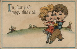 Just Plain Happy Postcard
