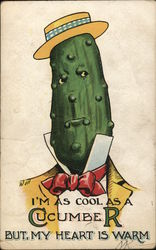 Cool Cucumber Fantasy Postcard Postcard