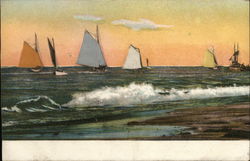 Sailboats Postcard