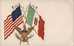 USA and Mexico flags USA and Mexico flags
