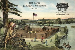Fort Wayne, Packard Pianos Postcard