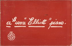 A $400.00 Elliott Piano Postcard
