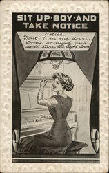 Woman at a Piano - Sit up boy and take notice Postcard