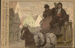 Carriage ride Postcard