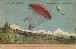Parachute Hot Air Balloons Postcard Postcard