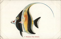 Hawaiian fish Kihikihi. Postcard Postcard Postcard