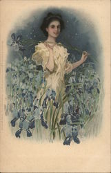 Woman With Flowers. Woman With Flowers.