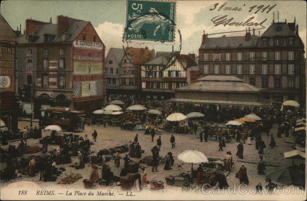 La Place du Marche Reims France