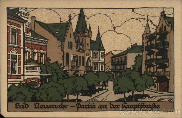 Partie an der Hauptftrafze Bad Neuenahr Germany