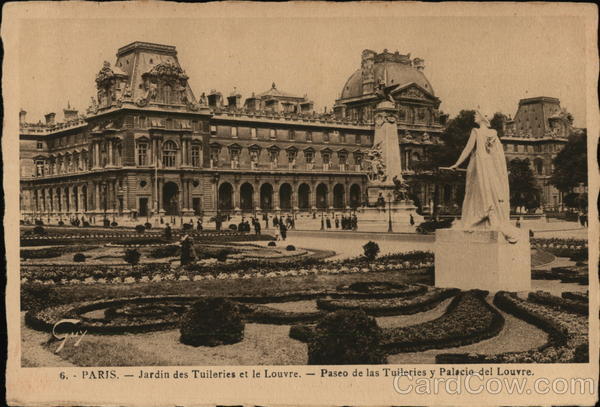 Jardin des Tuileries et le Louvre Paris France