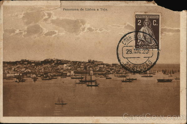 Panoramic View Lisbon e Tejo Portugal