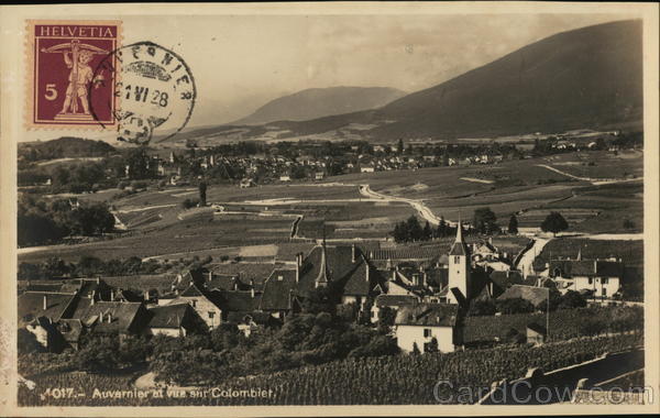View on Colombier Auvernier Switzerland
