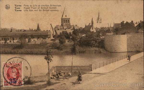 Lille Gate and the British Cemetery Ypres Belgium