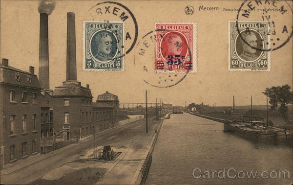 Kempen Canal Industrial Docks Merxem Belgium