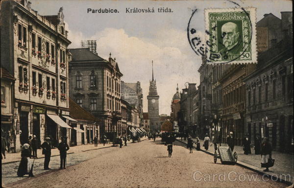 Kralovska Trida Pardubice Czechoslovakia Eastern Europe