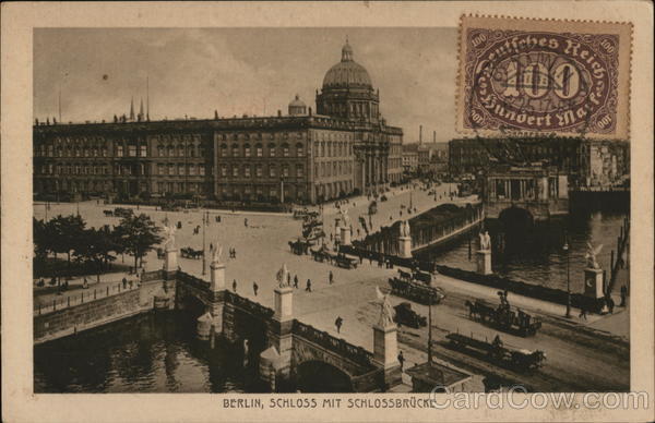 Berlin, Schloss Mit Schlossbrucke Germany