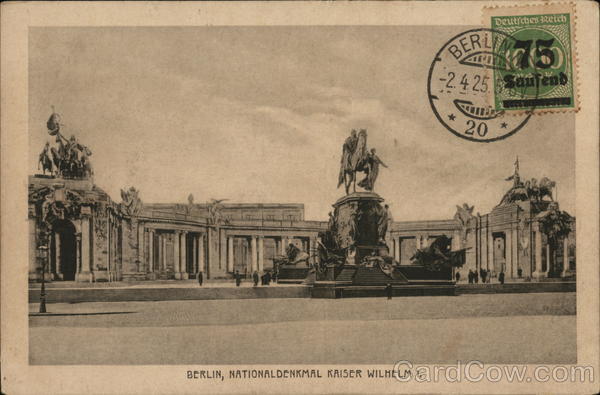 National Kaiser Wilhelm Monument Berlin Germany