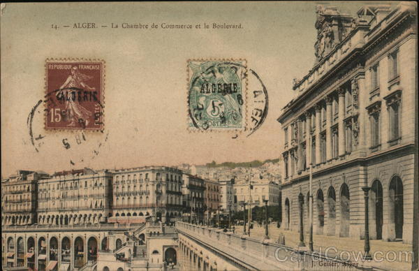 Le Chambre de Commerce et la Boulevard Alger Algeria