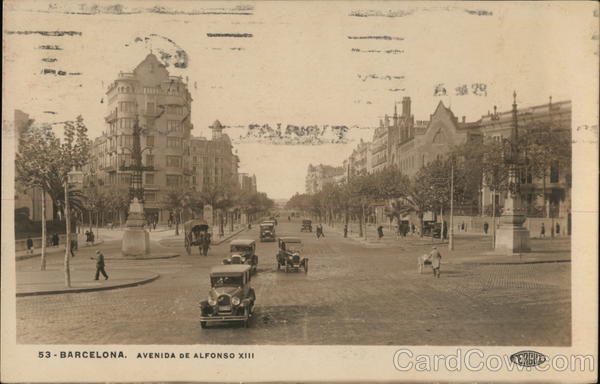 Avenida de Alfonso XIII Barcelona Spain