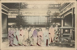 Yukaku Yoshiwara Prostitutes Postcard