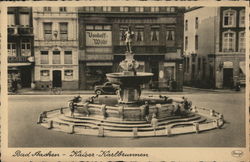 Kaiseer Karlbrunnen Bad Aachen, Germany Postcard 