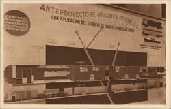 Preliminary Project for Postal Railroad Cars Buenos Aires, Argentina Postcard Postcard