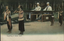 traveling in Sedan Chair China Postcard Postcard