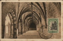 Interior dos Jeronimos Belem, Portugal Postcard Postcard Postcard