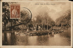 Campo Grande Lake Lisbon, Portugal Postcard Postcard Postcard