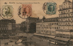 Rogier Plaza and entrance to Adolphe Max Boulevard Rogier Plaza and entrance to Adolphe Max Boulevard