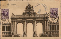 Arcade Monumentale de Cinquantenaire Brussels, Belgium Benelux Countries Postcard Postcard