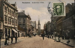 Kralovska Trida Pardubice, Czechoslovakia Eastern Europe Postcard Postcard