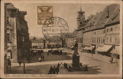 Marketplace and Statue of Kaiser Josef Denkmal Marketplace and Statue of Kaiser Josef Denkmal