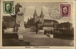 Praha - Pomnik Palackeho Postcard
