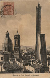 Torri Asinelli e Garisenda Bologna, Italy Postcard Postcard