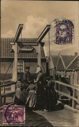 RealPhoto of Dutch Women and Children Postcard