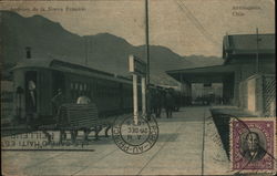 Platform of the new station Antofagasta, Chile Postcard Postcard