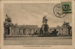 National Kaiser Wilhelm Monument Berlin, Germany Postcard Postcard