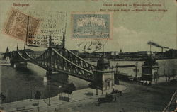 Franz Joseph Bridge Budapest, Hungary Postcard Postcard