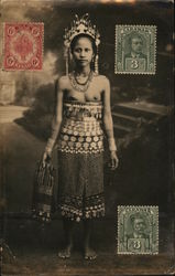 Native woman, Topless Postcard