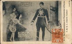 The Primeminister and Warminister of Persia Postcard