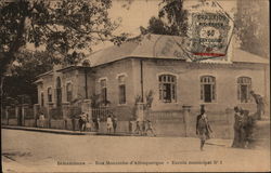 Rua Mousinho d'Albuquerque - Escola Municipal N. 1 Inhambane, Mozambique Africa Postcard Postcard