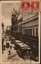 Buenos Aires - Calle Sarmiento Argentina Postcard Postcard
