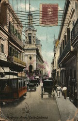 Calle Defensa Buenos Aires, Argentina Postcard Postcard