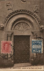 Barcelona - Iglesia de san Pablo del campo Spain Postcard Postcard Postcard